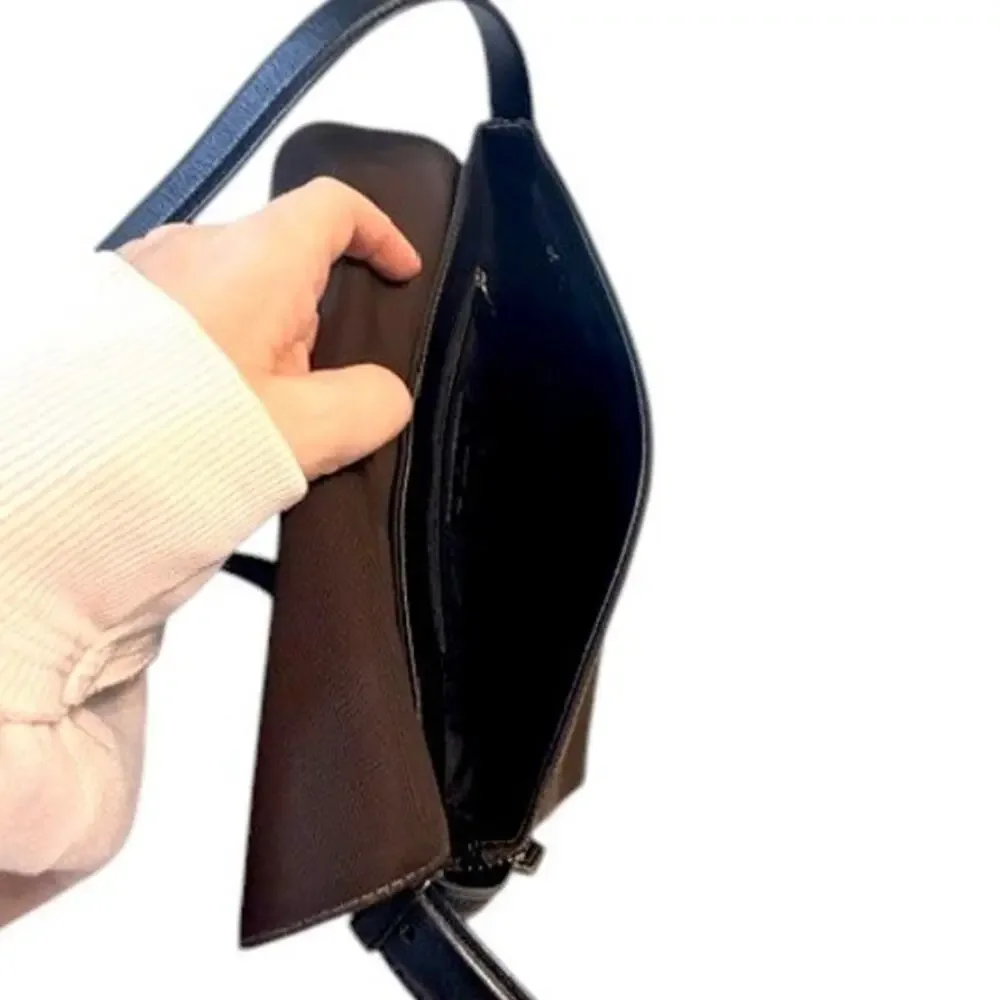 Vintage Coach Mercer 7413 Dark Brown Canvas Leather Shoulder Bag Y2K EUC